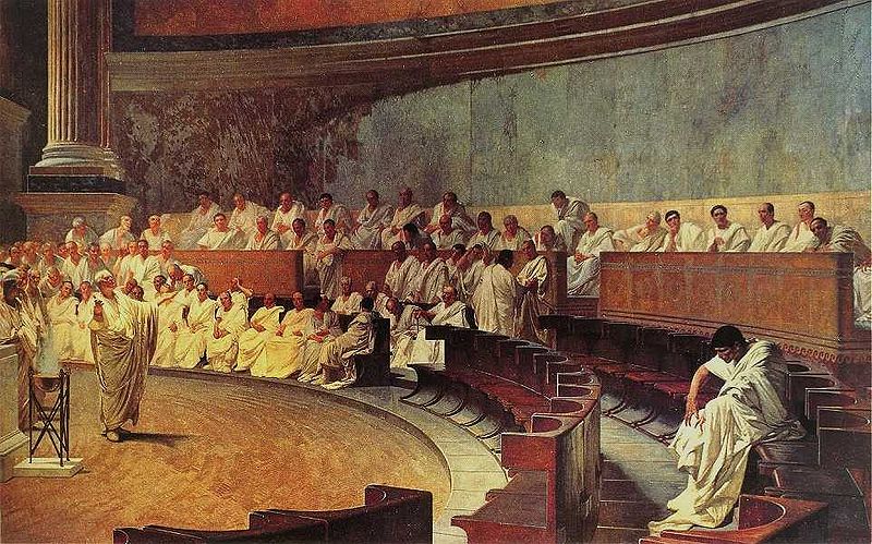 Cicero Catilina im Senat