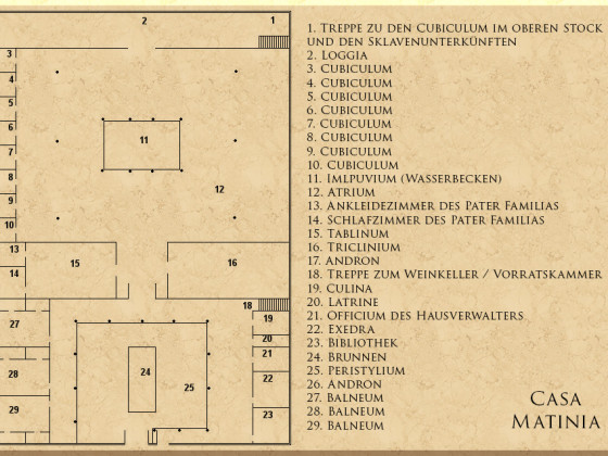 Grundriss der Casa Matinia