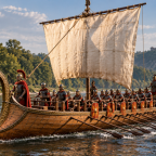 Schiff auf dem Rhenus