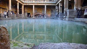 Das Caldarium der römischen Therme in Bath